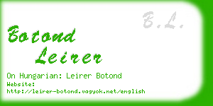 botond leirer business card